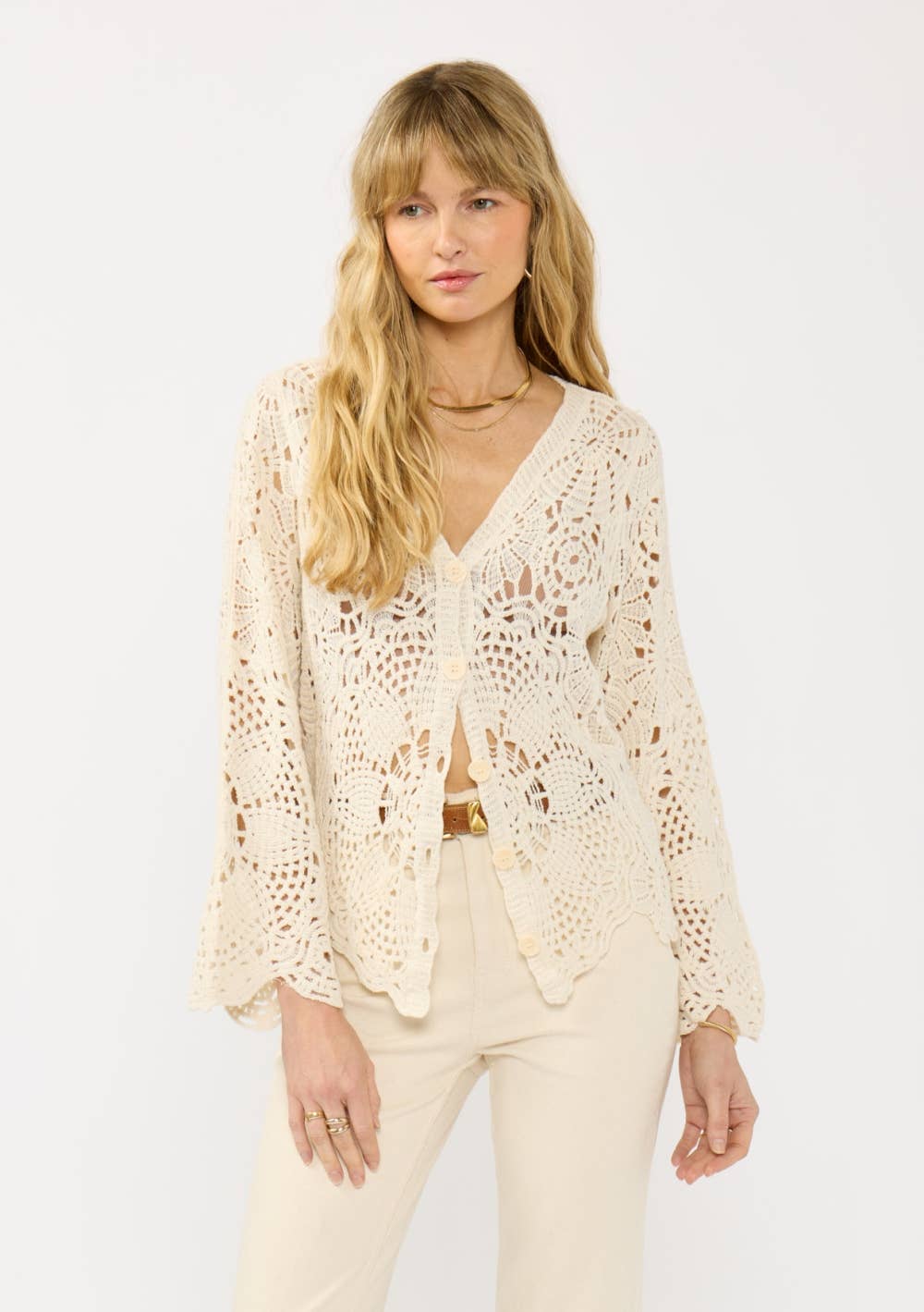 Floral Crochet Lace Cardigan