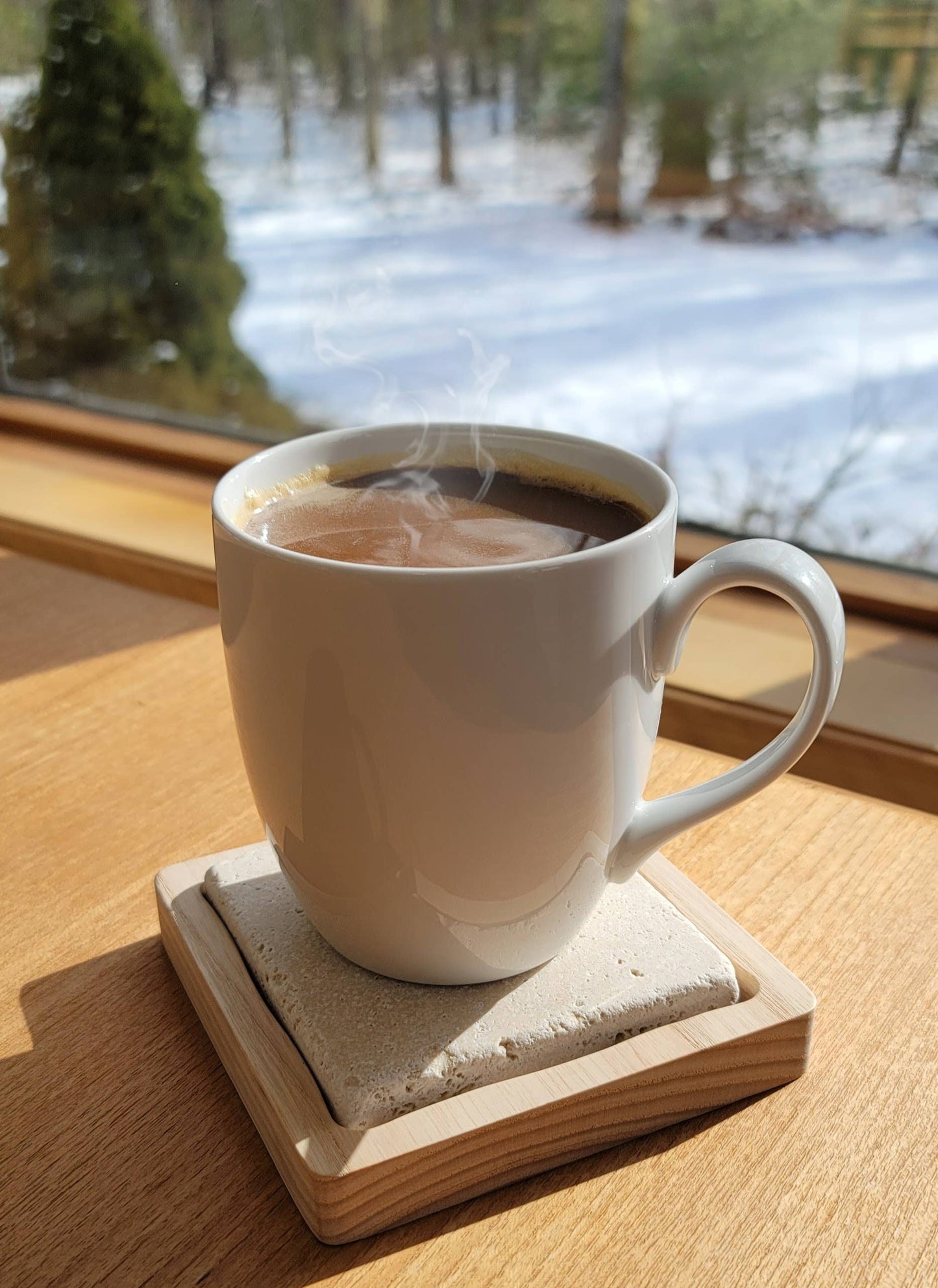 Cozy Coffee/Tea Coaster - Hot Stone Mug Warmer