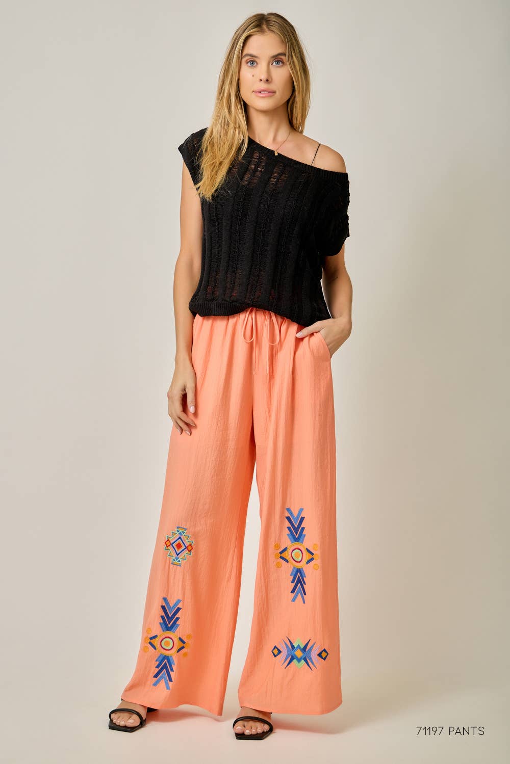 Ladder Knit Boxy Sweater