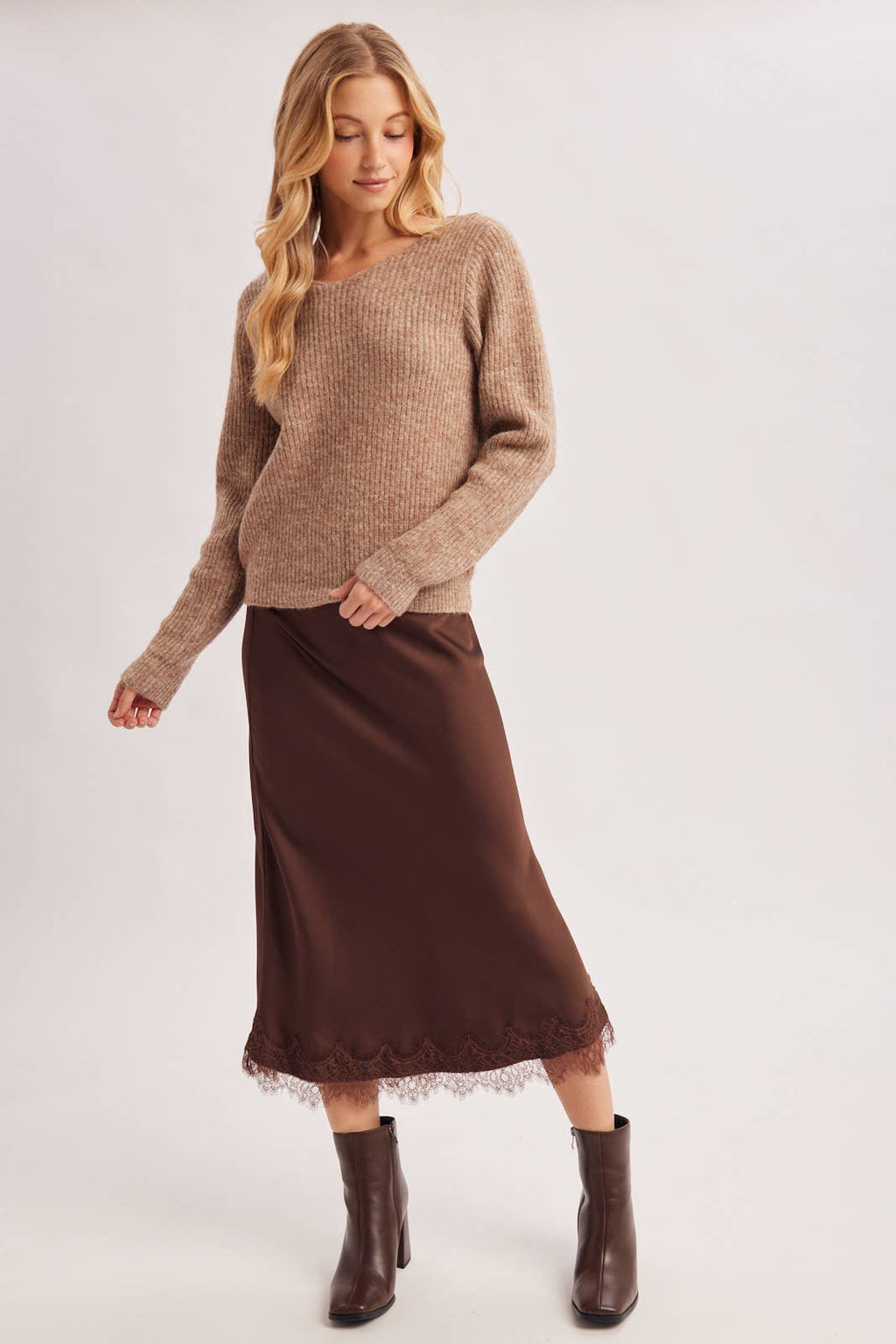 Back Lace Sweater