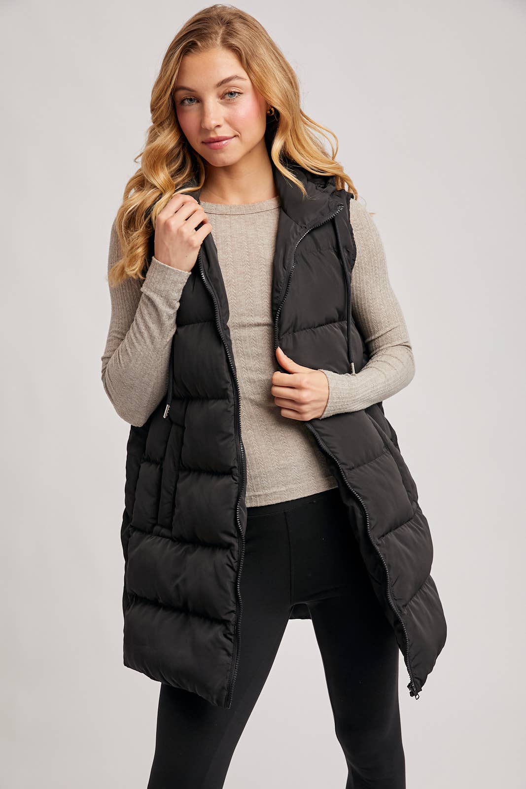 Longline Puffer Vest