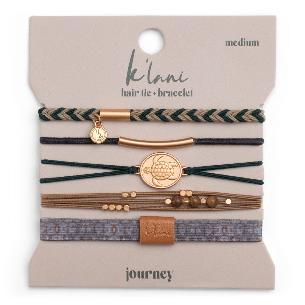 "Journey" Green Sea Turtle Hair Tie Bracelets