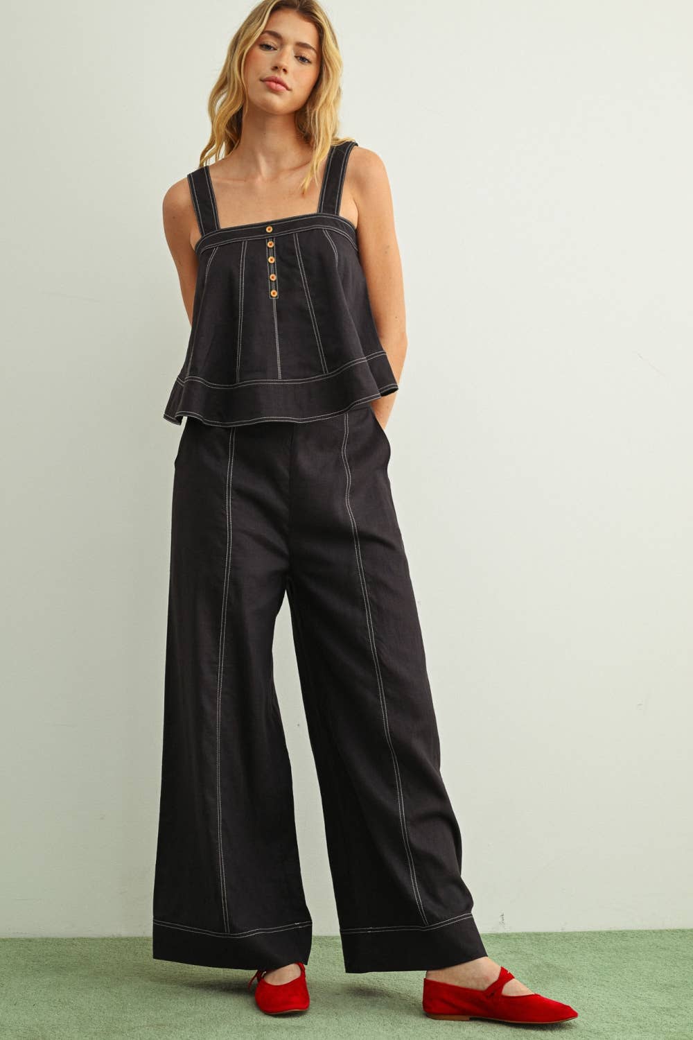 Linen Stitch Pants