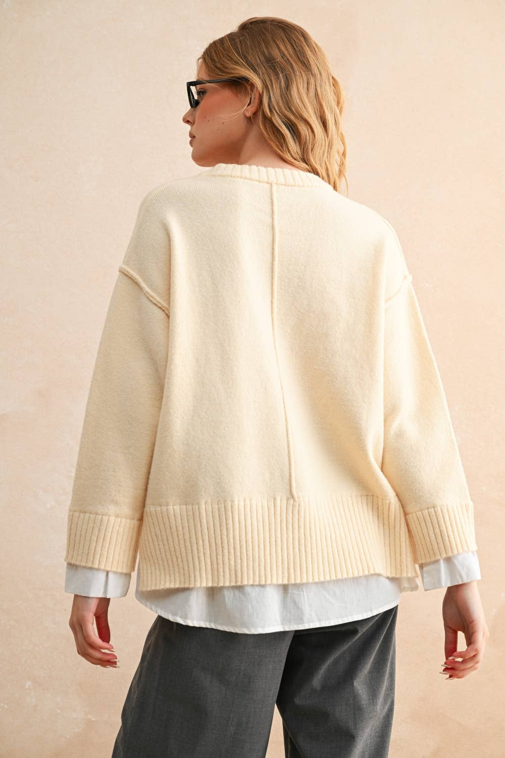 Combo Sweater Top