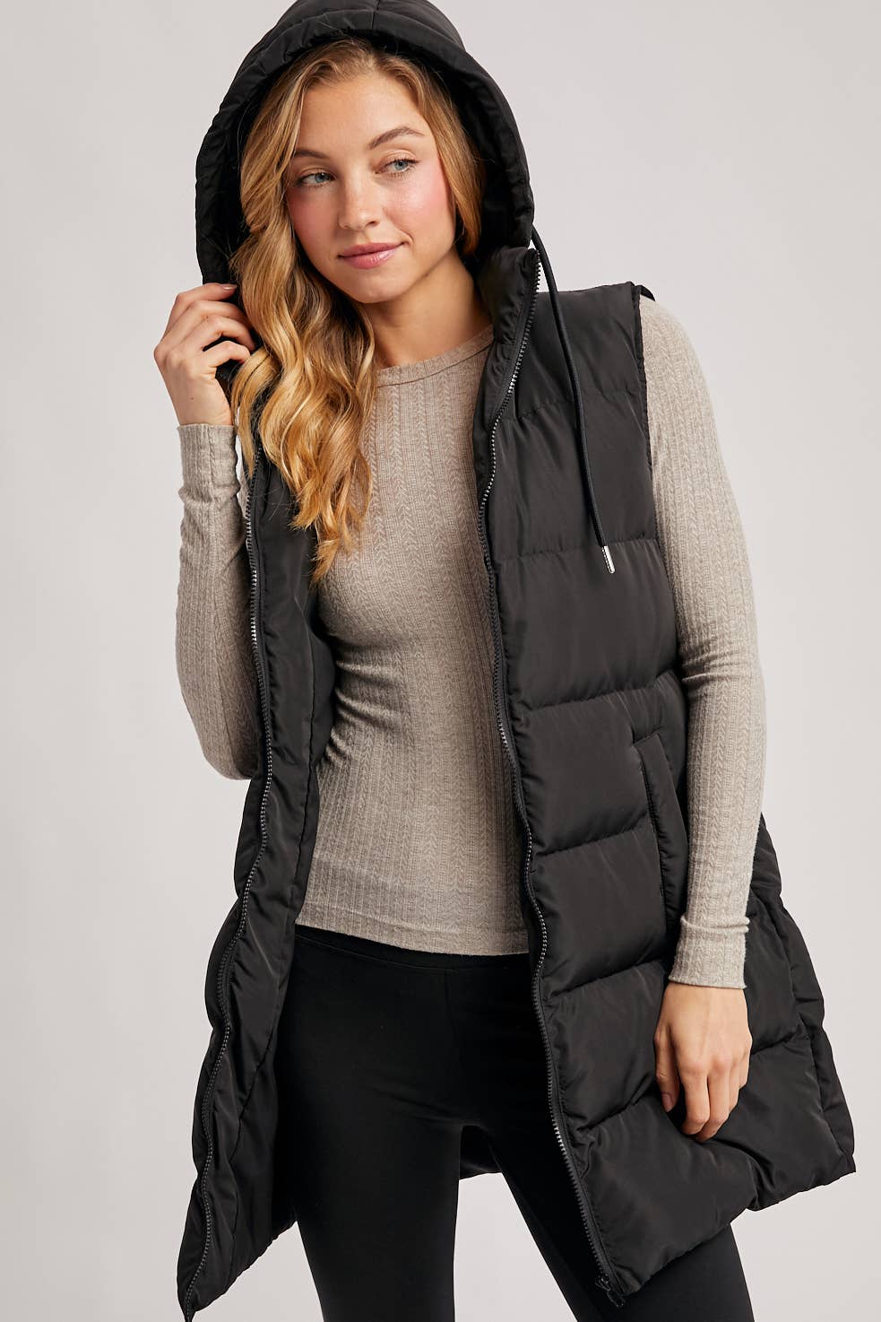 Longline Puffer Vest