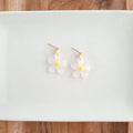 Dainty Daisy Earrings // Jewelry, Gift, Flower