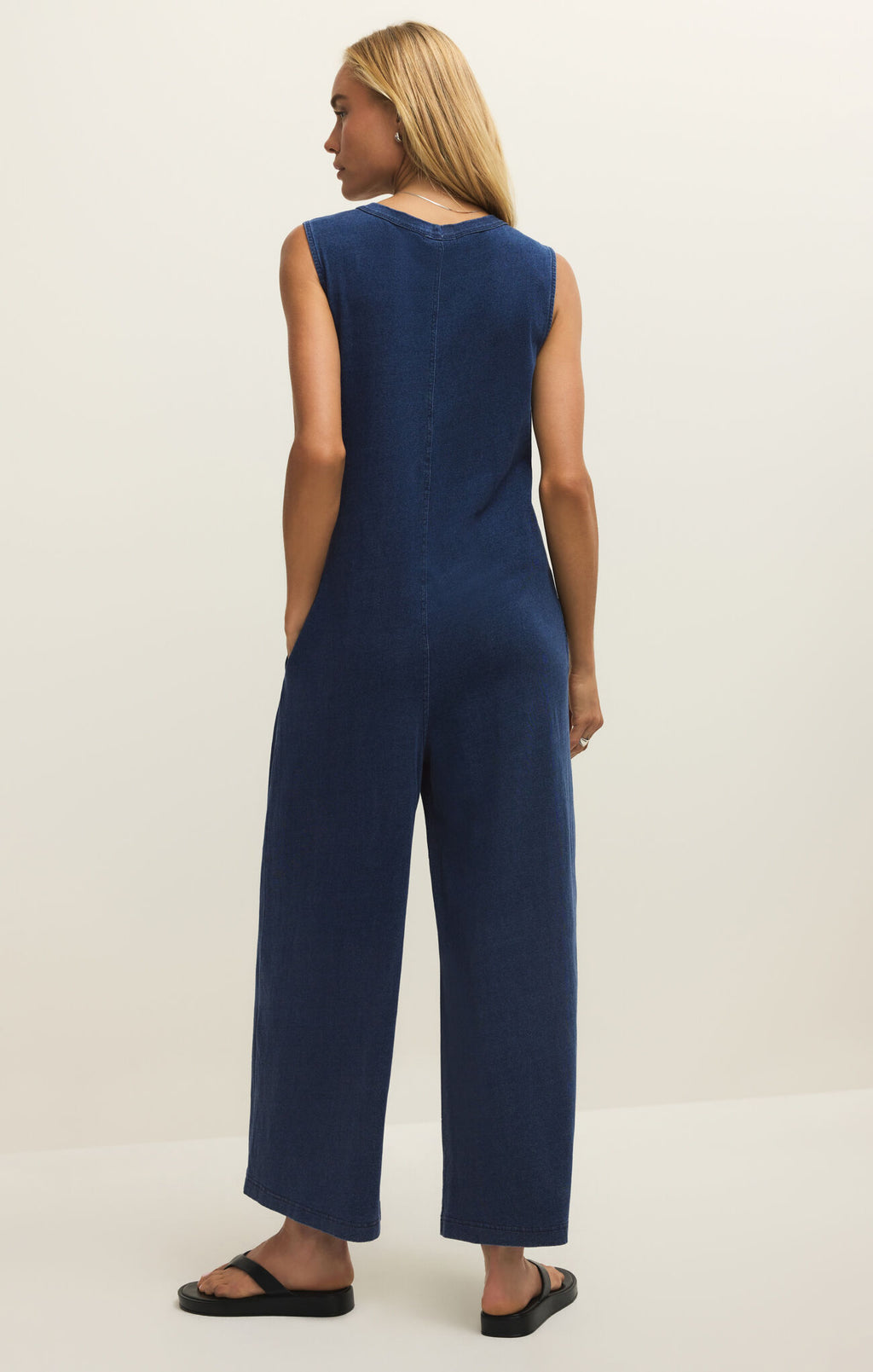 Fiona Jersey Denim Jumpsuit by Z Supply