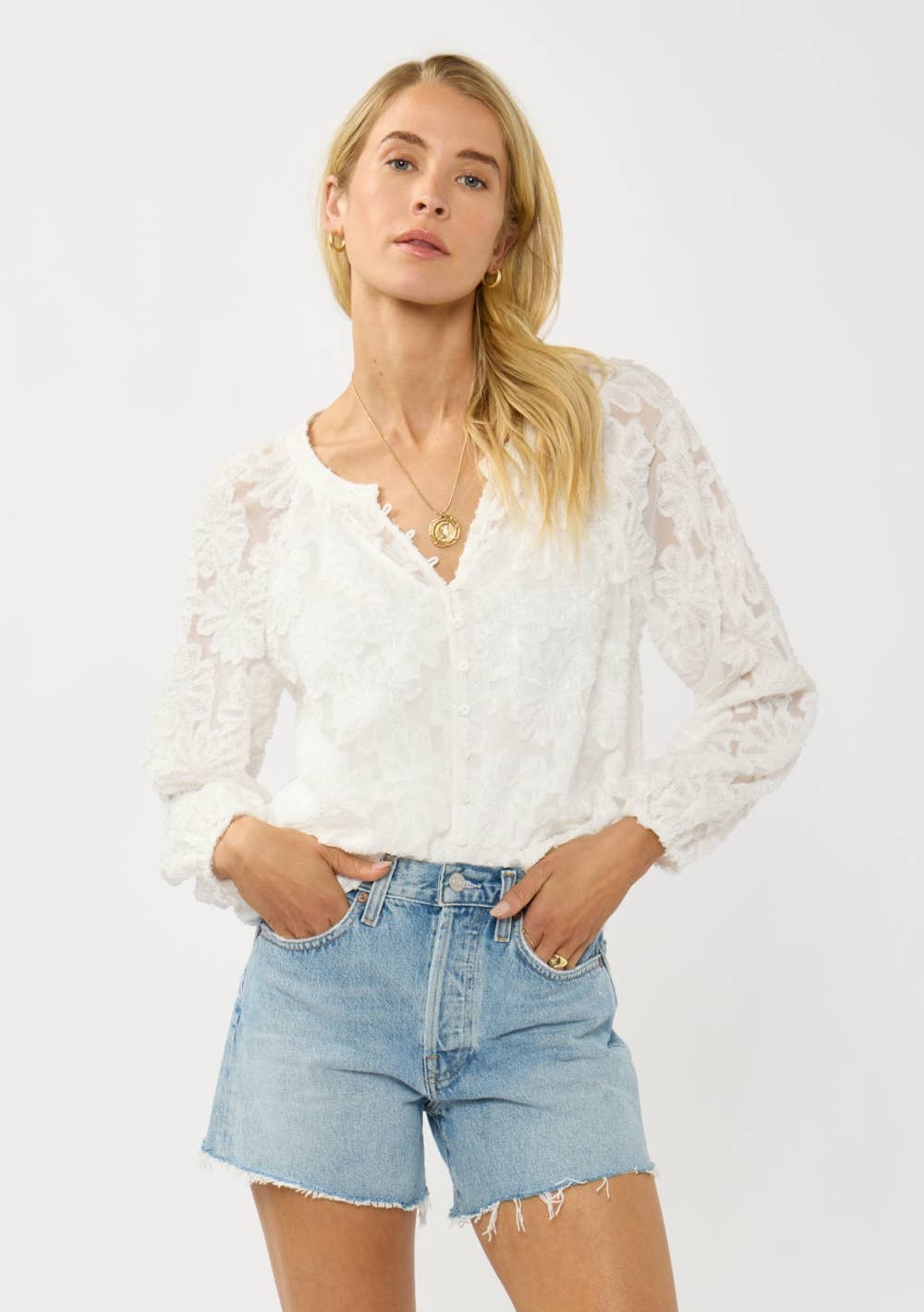 Lola Raglan Button Down