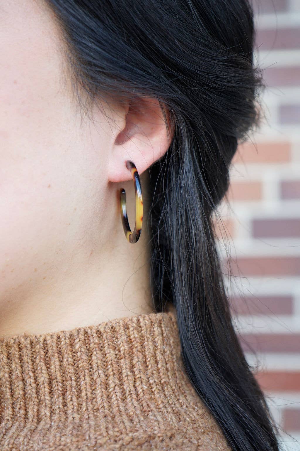 Camy Hoops - Tortoise // Jewelry, Earrings, Fall