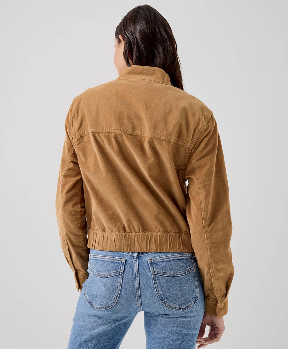 Women's Modern Corduroy Bomber Jacket