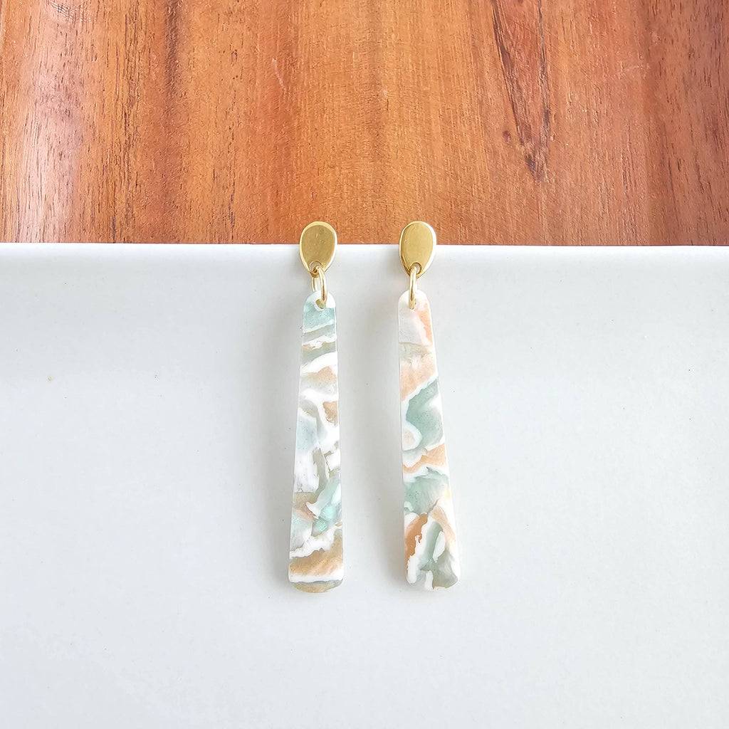 Blair Earrings - Creamsicle Mint // Spring Jewelry