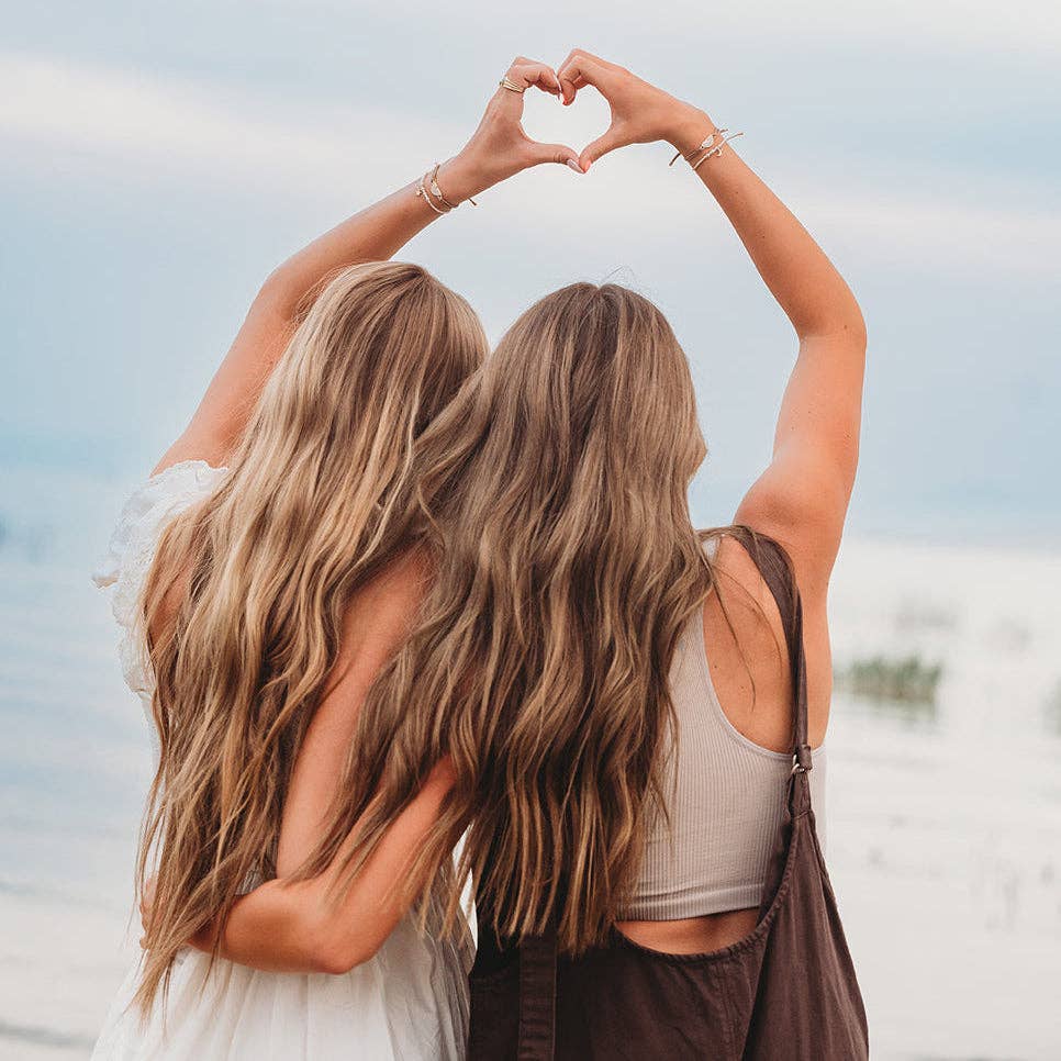 "Forever Friends" Neutral Sun Friendship Hair Tie Bracelets