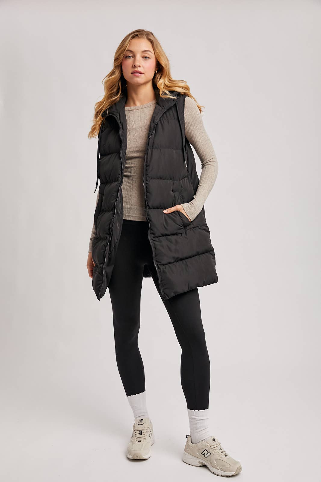Longline Puffer Vest