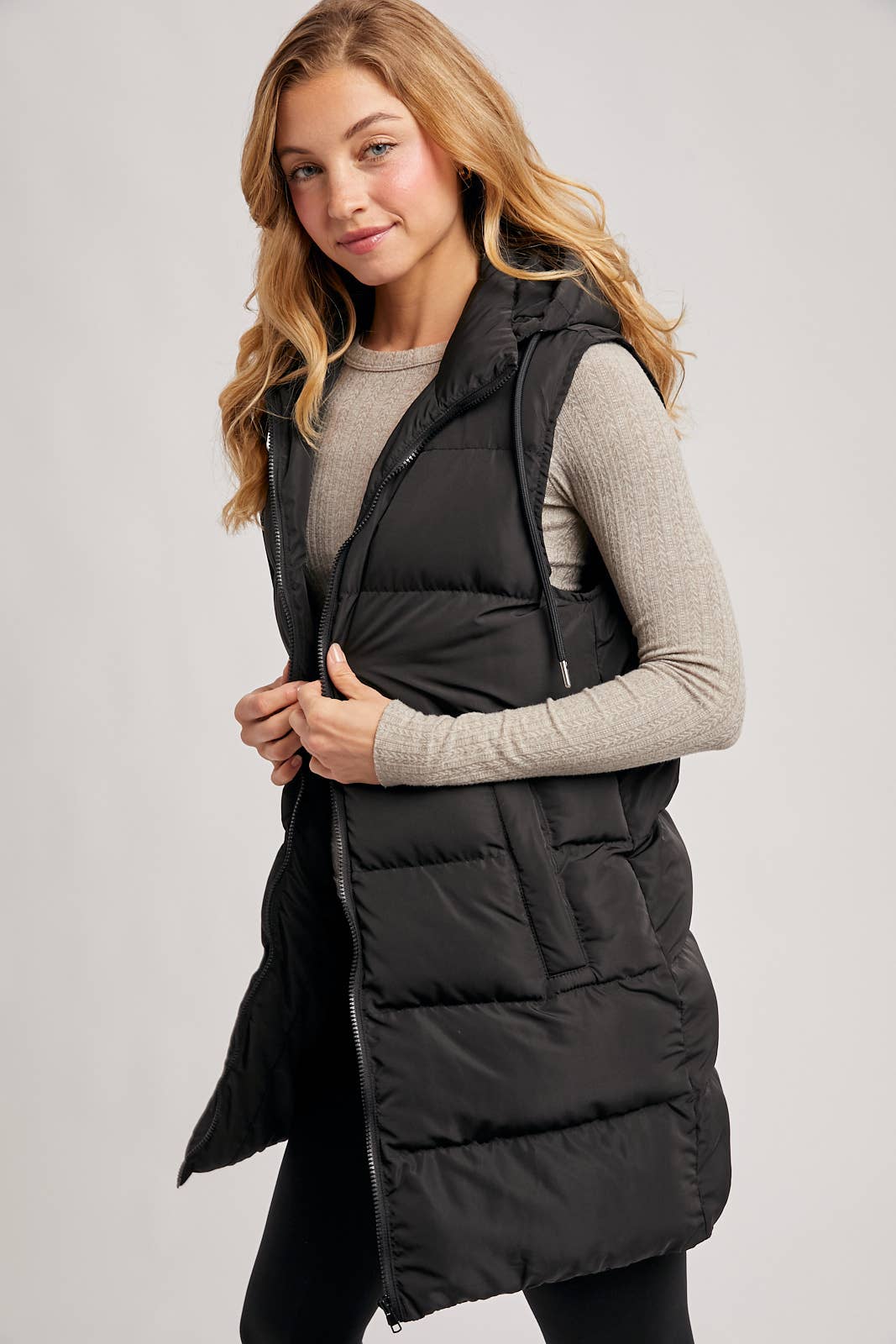 Longline Puffer Vest