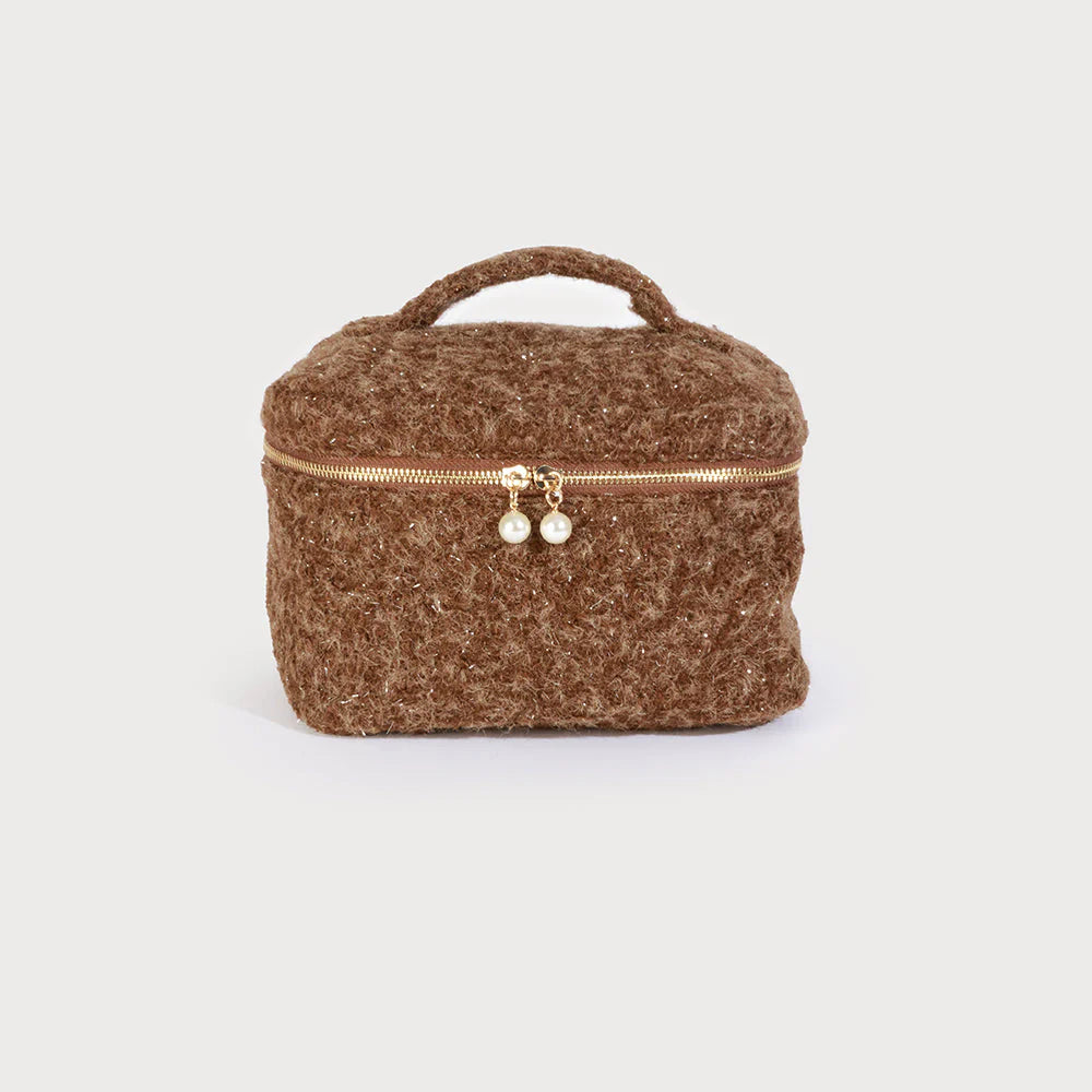 Caracol Large Cosmetic bag with Pearl Zipper