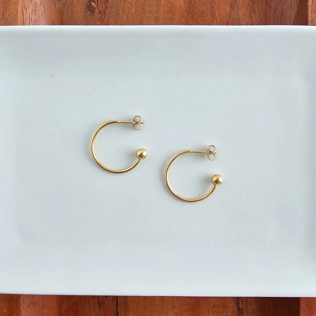 Magnolia Hoops - Black // Jewelry, Earrings, Fall