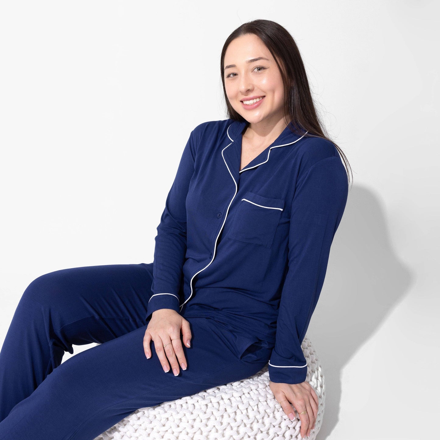 Indigo Blue Bamboo Women's Pajama Set