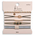 "Ace" Green & Gold Tennis Racket Charm Hair Tie Bracelets