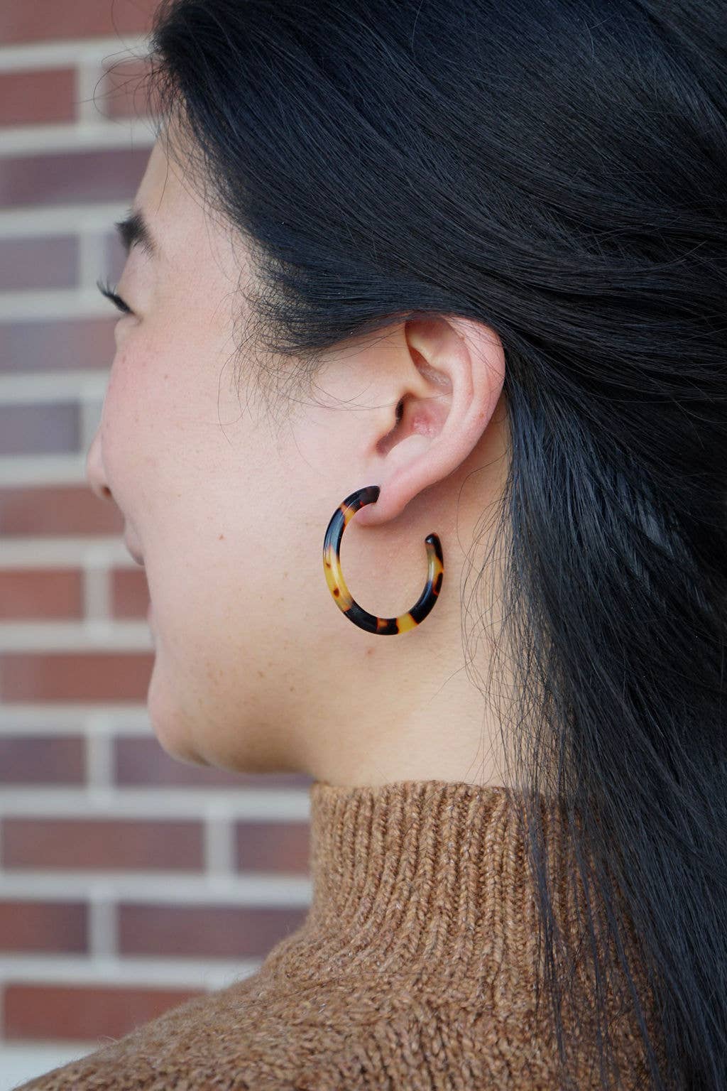 Camy Hoops - Tortoise // Jewelry, Earrings, Fall