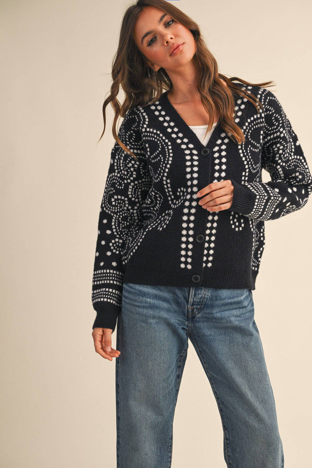 Dot Art Cardigan
