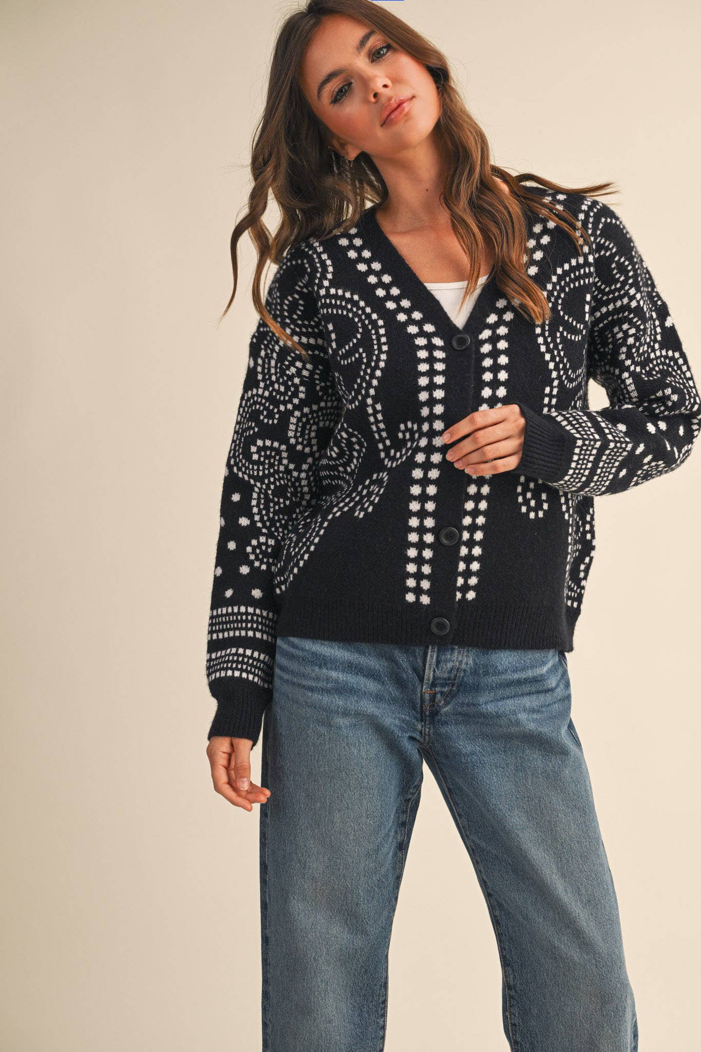 Dot Art Cardigan