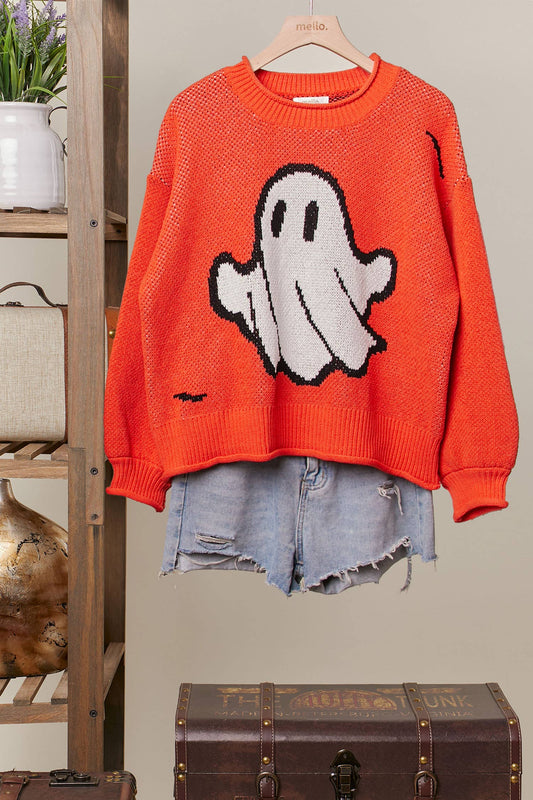 Halloween Spooky Face Sweater