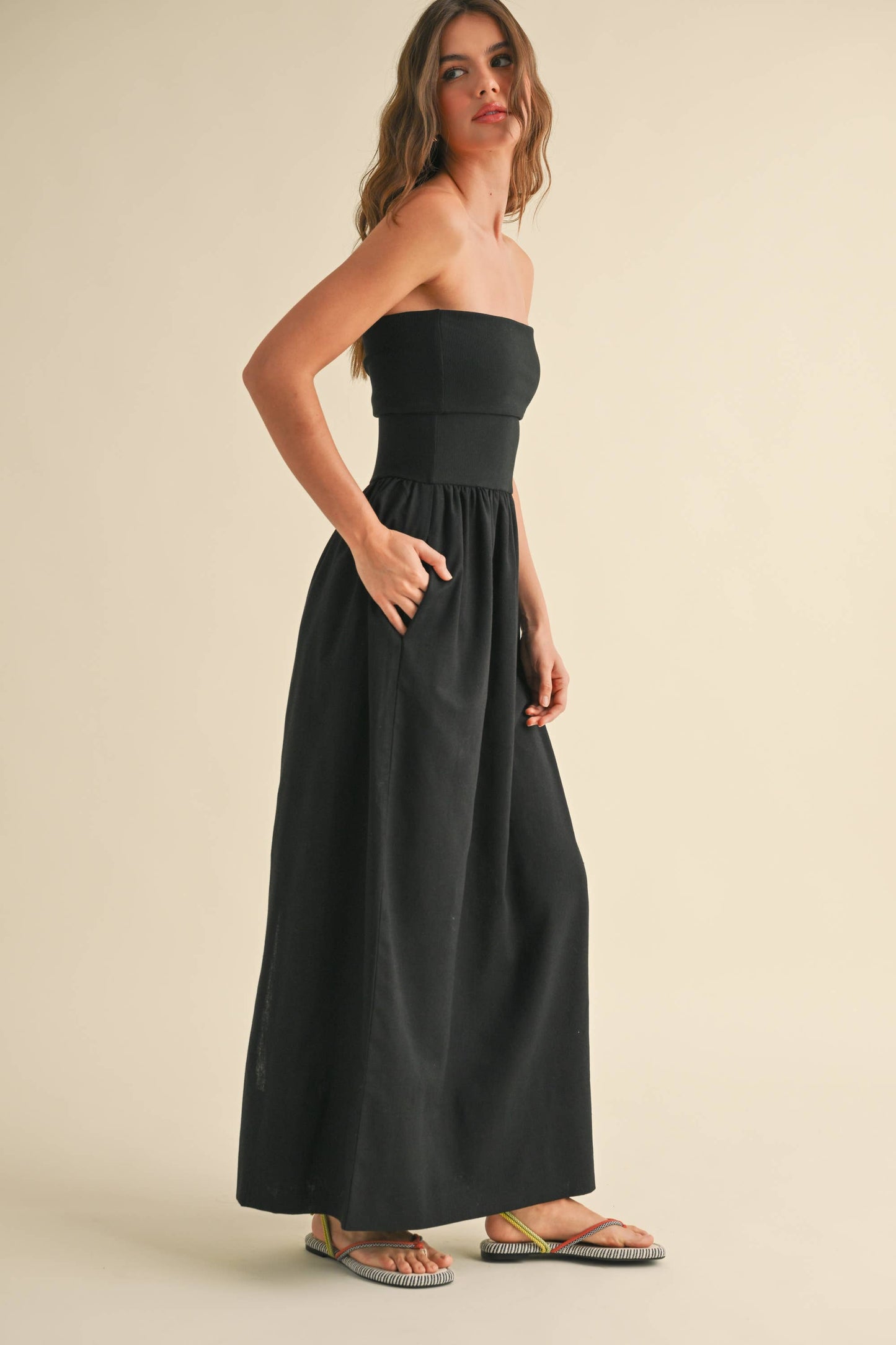 Linen Ribbed Dress