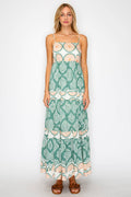 Olive Shell Maxi Dress