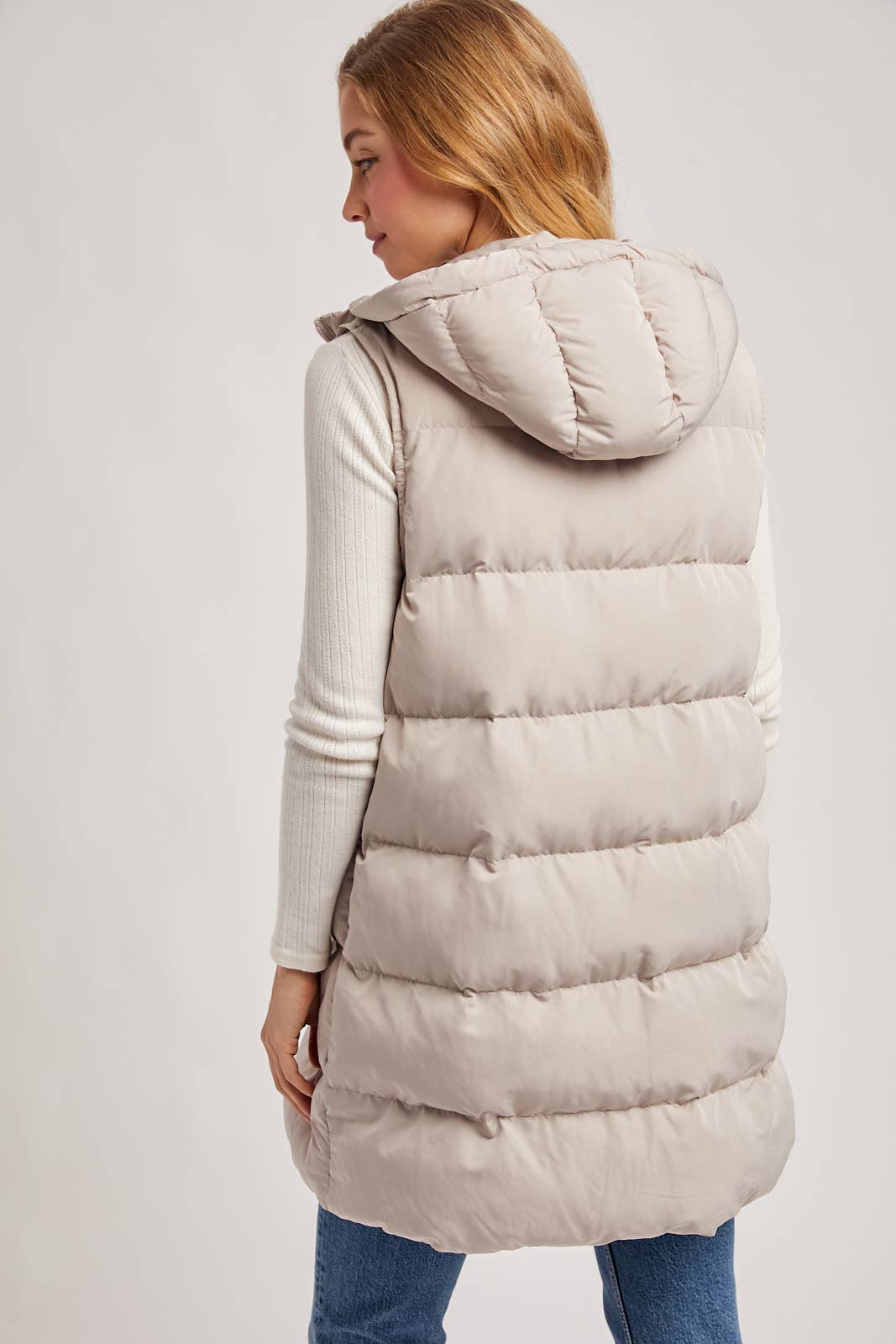 Longline Puffer Vest