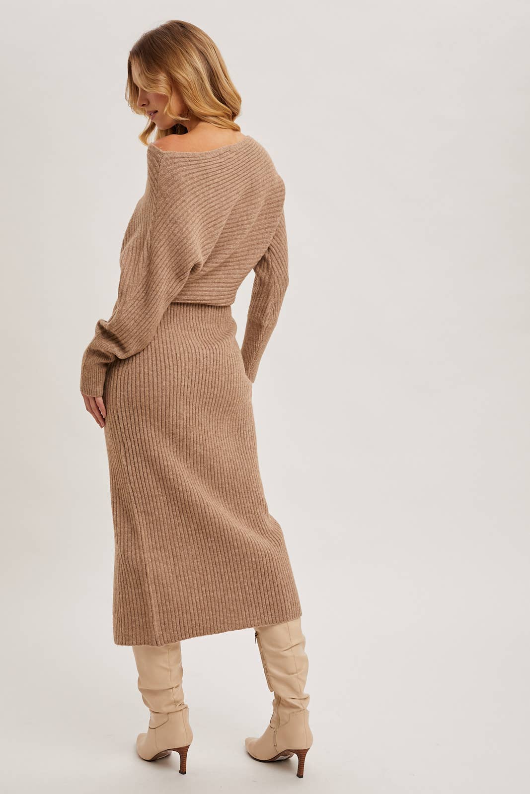 Side Slit Midi Dress