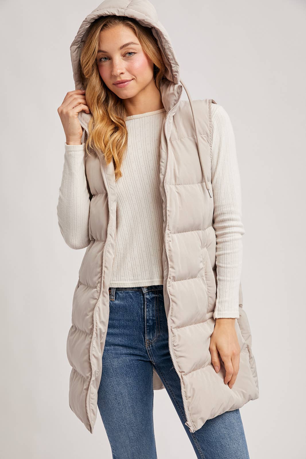 Longline Puffer Vest