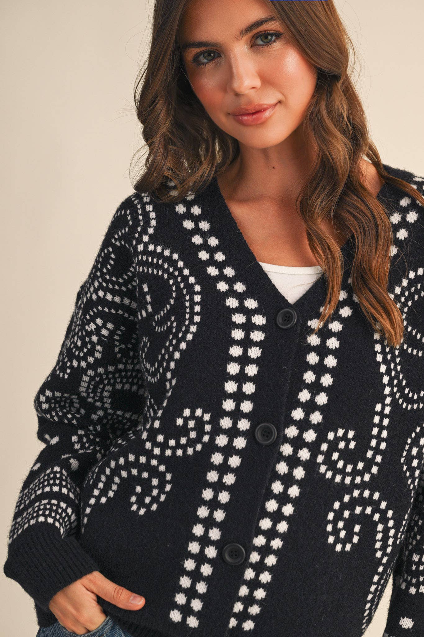 Dot Art Cardigan