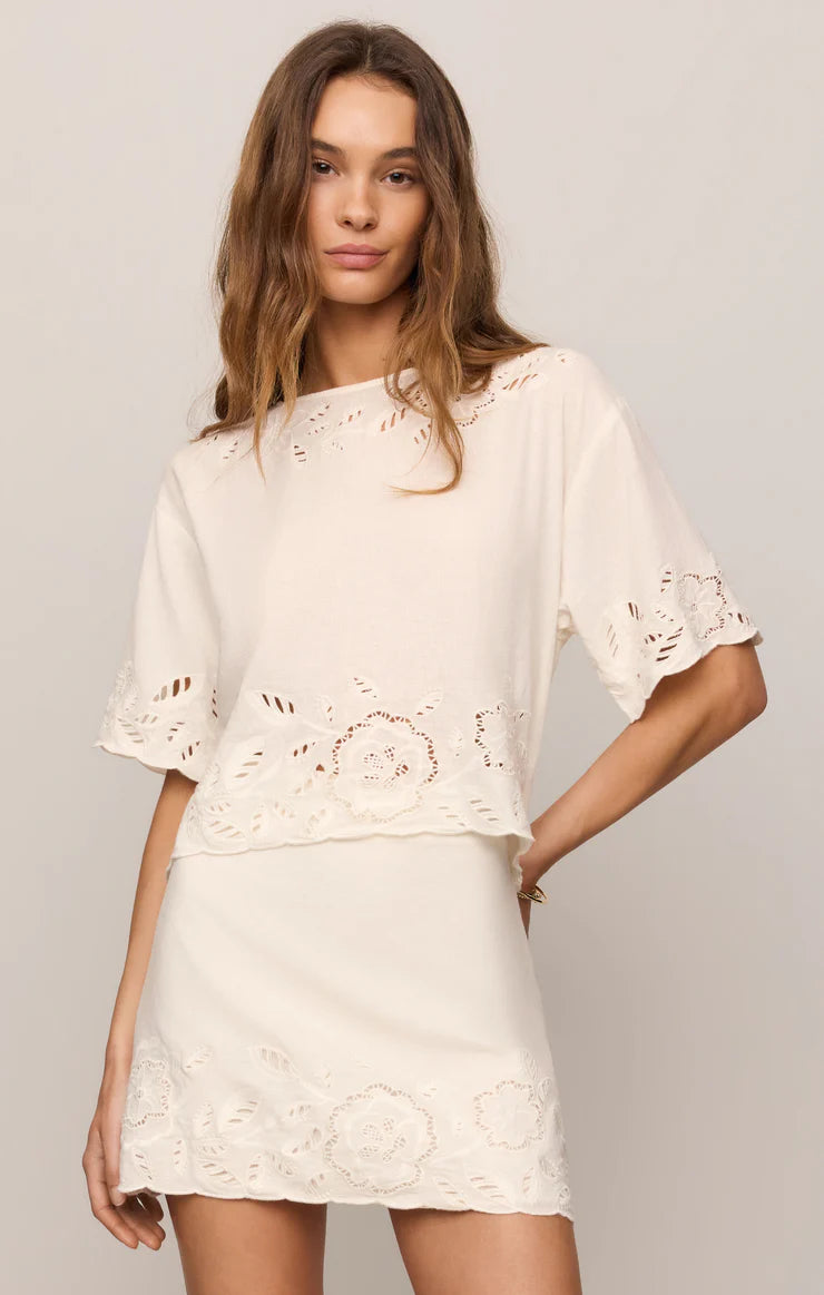 Z Supply Daya Embroidered Top