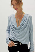 Jane Draped Long Sleeve Top by Free People