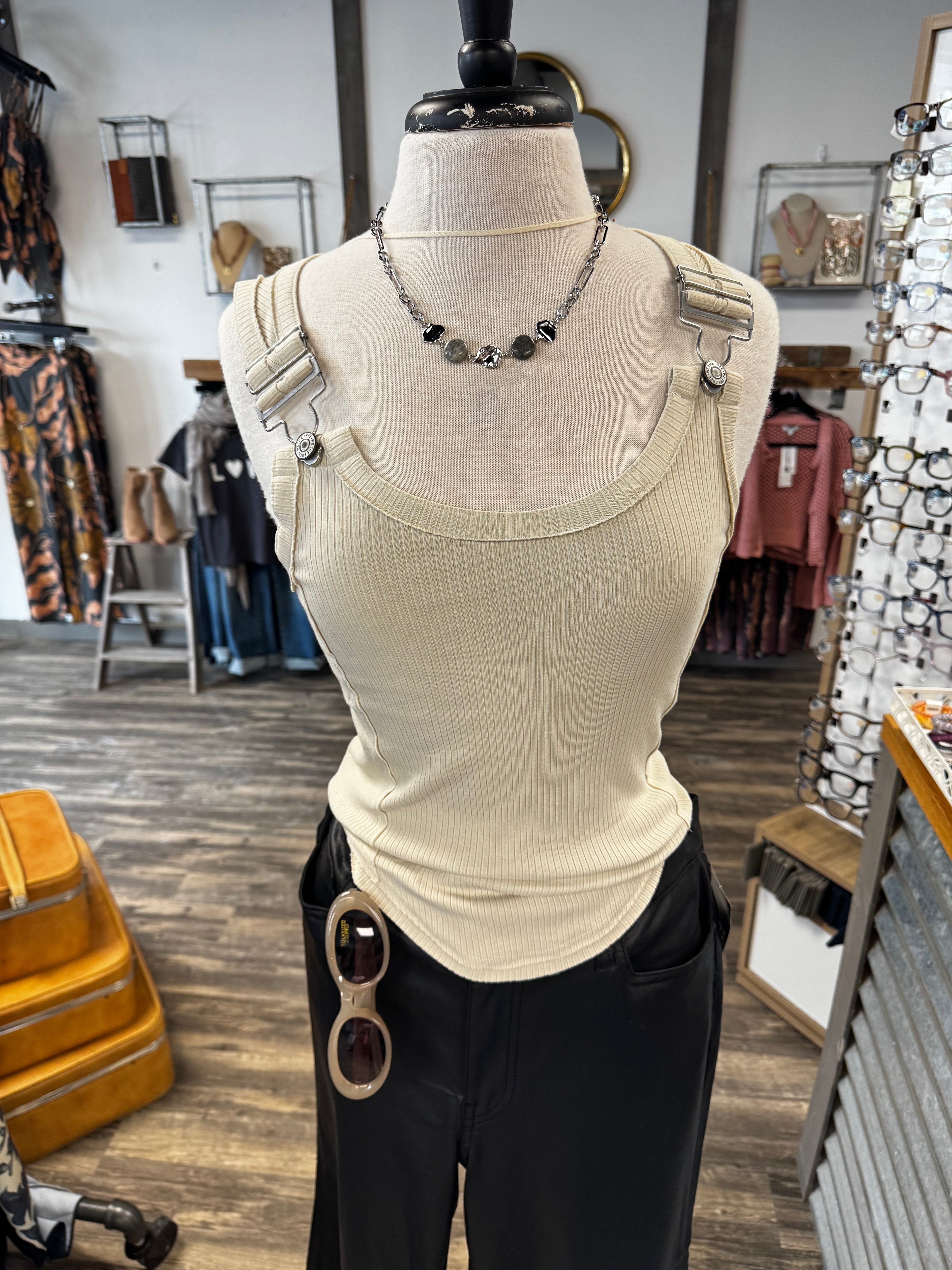 Free People C8112 Buckle Tank