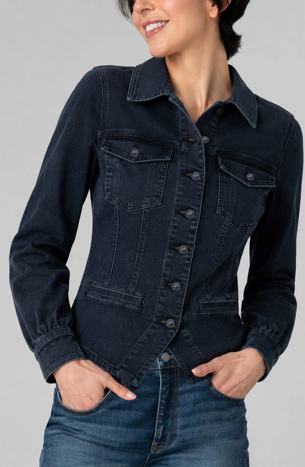 Patch Pocket Fitted Jacket by Liverpool