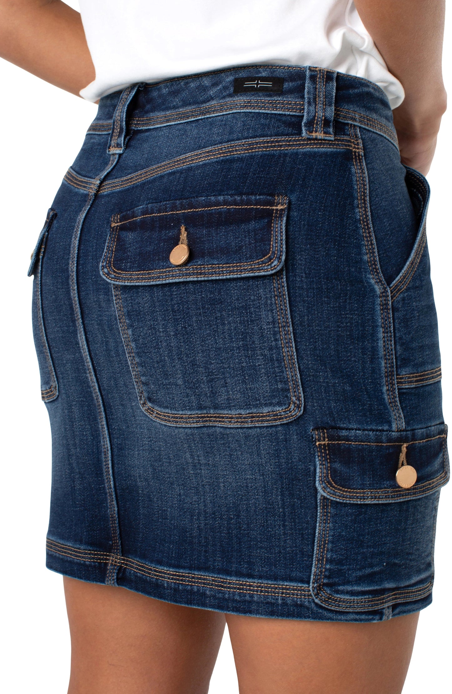 Triple Needle Cargo Skirt by Liverpool