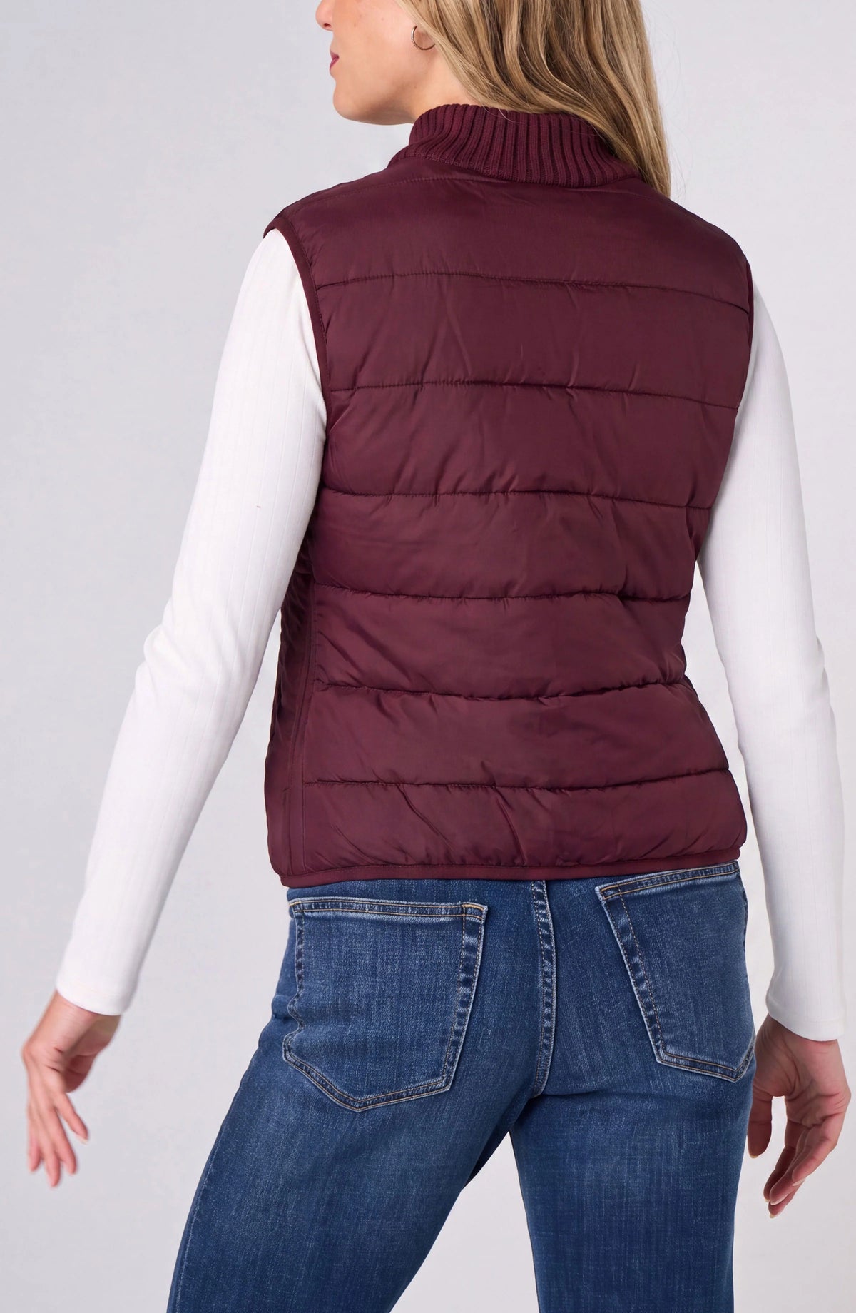 Sleeveless Reversible Quilted Sweater Vest by Liverpool
