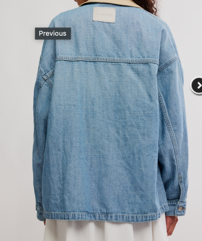 Free People Lemon Denim Jacket