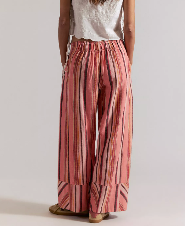 Days End Linen Stripe Pants by Free People