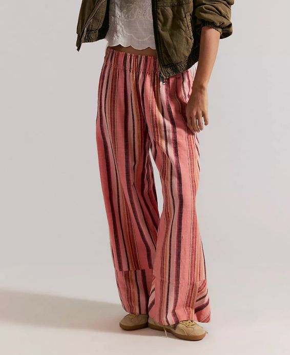 Days End Linen Stripe Pants by Free People