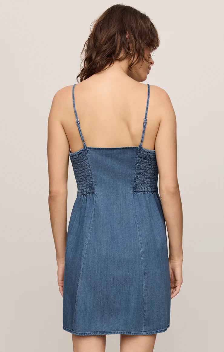 Angel Eyes Denim Mini Dress by Z Supply