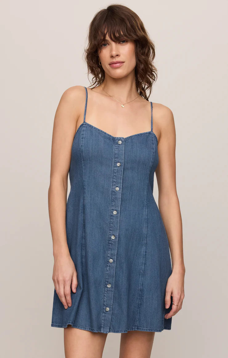 Angel Eyes Denim Mini Dress by Z Supply