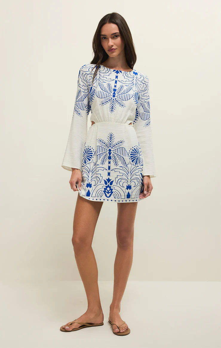 Tahina Airy Palm Mini Dress by ZSupply