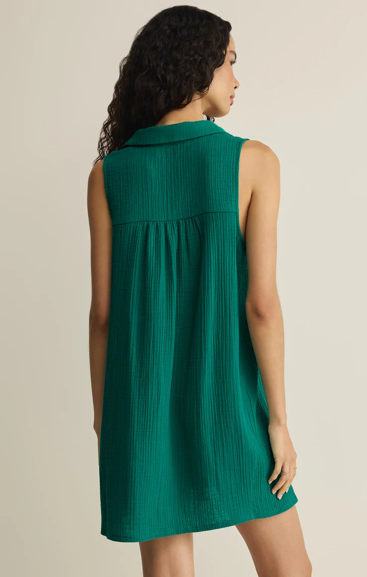 Z Supply New Light Mini Dress Rain Forest