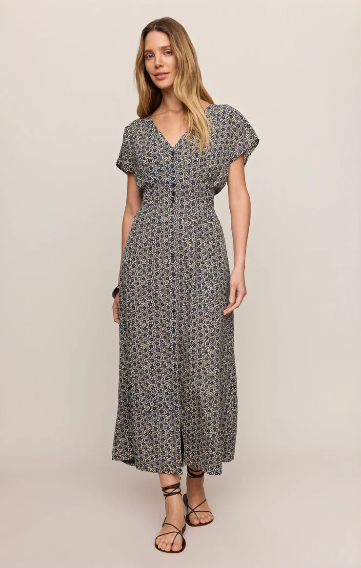 Sanna Iris Floral Midi Dress by Z Supply