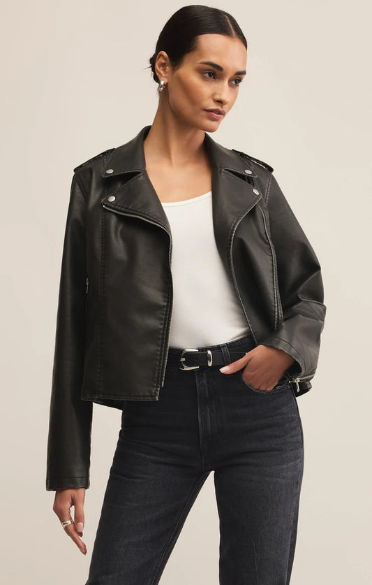 Alchemy Moto Faux Leather Jacket by Z Supply