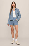 All Day Knit Denim Whipstitch Jacket Z Supply