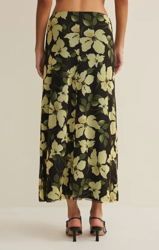 Z Supply Ren Floral Mesh Midi Skirt