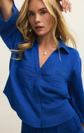 Helena Airy Gauze Button Up by Z Supply
